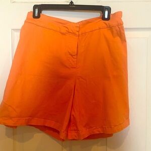 # Orange cotton canvas shorts - 22W